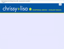 Tablet Screenshot of chrissyandlisa.com
